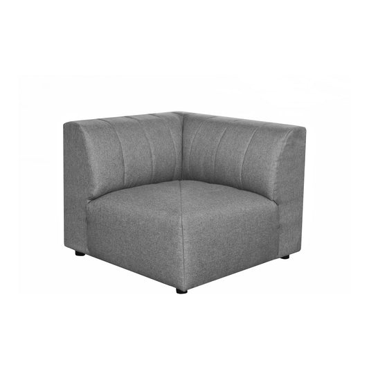 Moe's Home Lyric Corner Sectional in Grey (29" x 39" x 39") - MT-1025-15