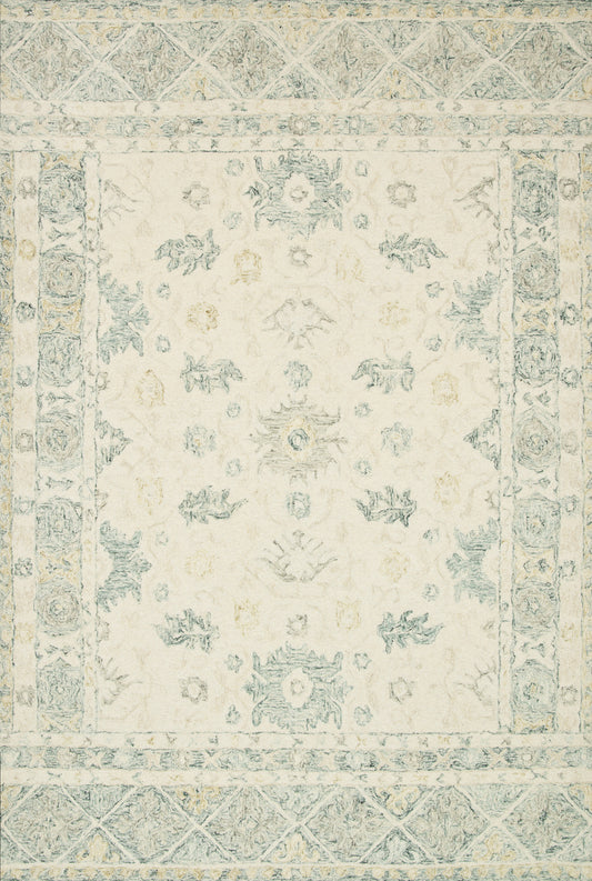 Norabel Rug in Ivory & Slate