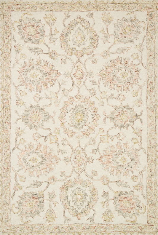 Norabel Rug in Ivory & Blush