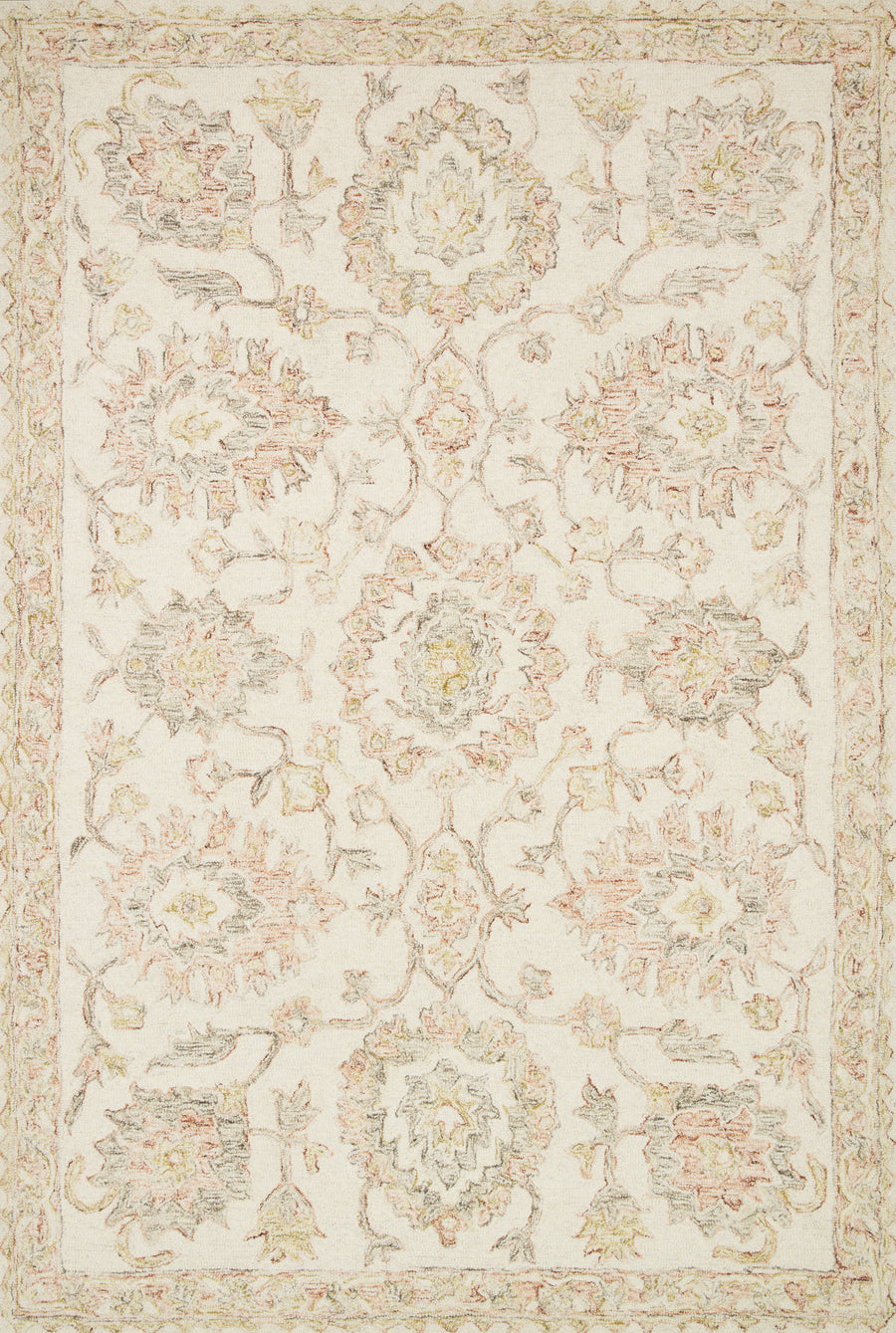 Norabel Rug in Ivory & Blush