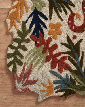 Optimism Rug in Ivory & Fiesta