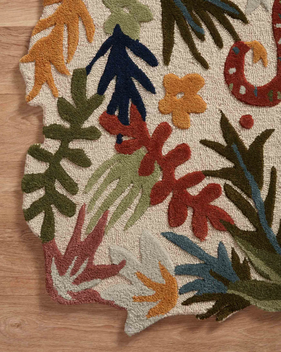 Optimism Rug in Ivory & Fiesta