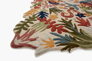 Optimism Rug in Ivory & Fiesta