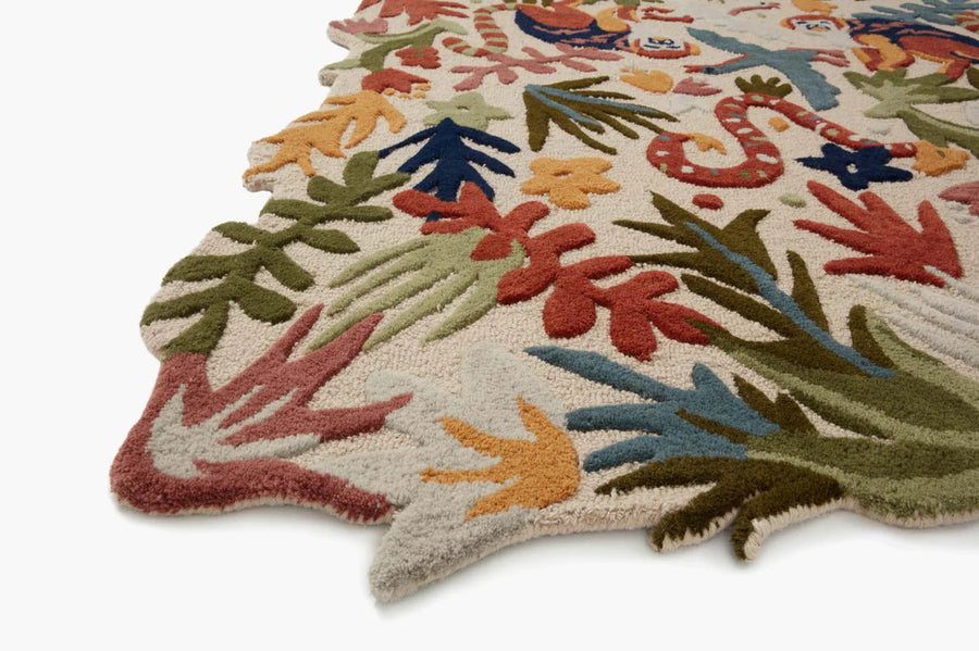 Optimism Rug in Ivory & Fiesta