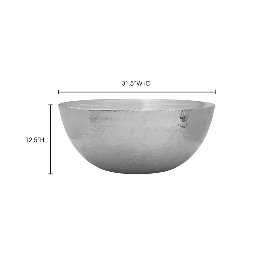 Moe's Home Ashiko Coffee Table in Silver (12.25' x 31.25' x 31.25') - OT-1001-30