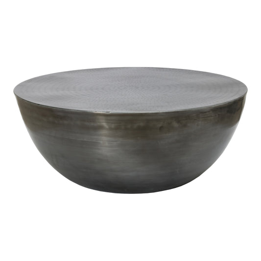 Moe's Home Conga Coffee Table in Antique Zinc (12.5" x 31.5" x 31.5") - OT-1002-54