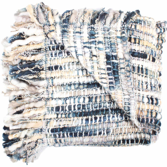 Moe's Home Nicky Throw in Blue (72" x 52" x 0.5") - OX-1003-26