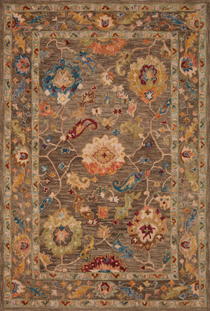 Padma Rug in Charcoal & Multi