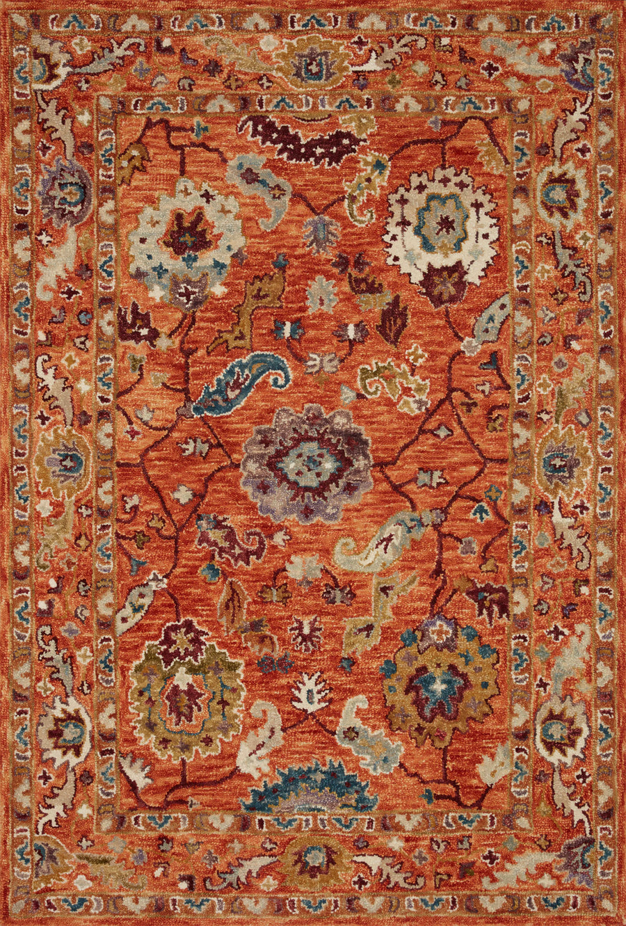 Padma Rug in Orange & Multi