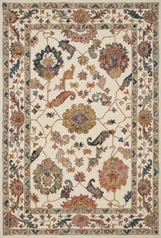 Padma Rug in White & Multi