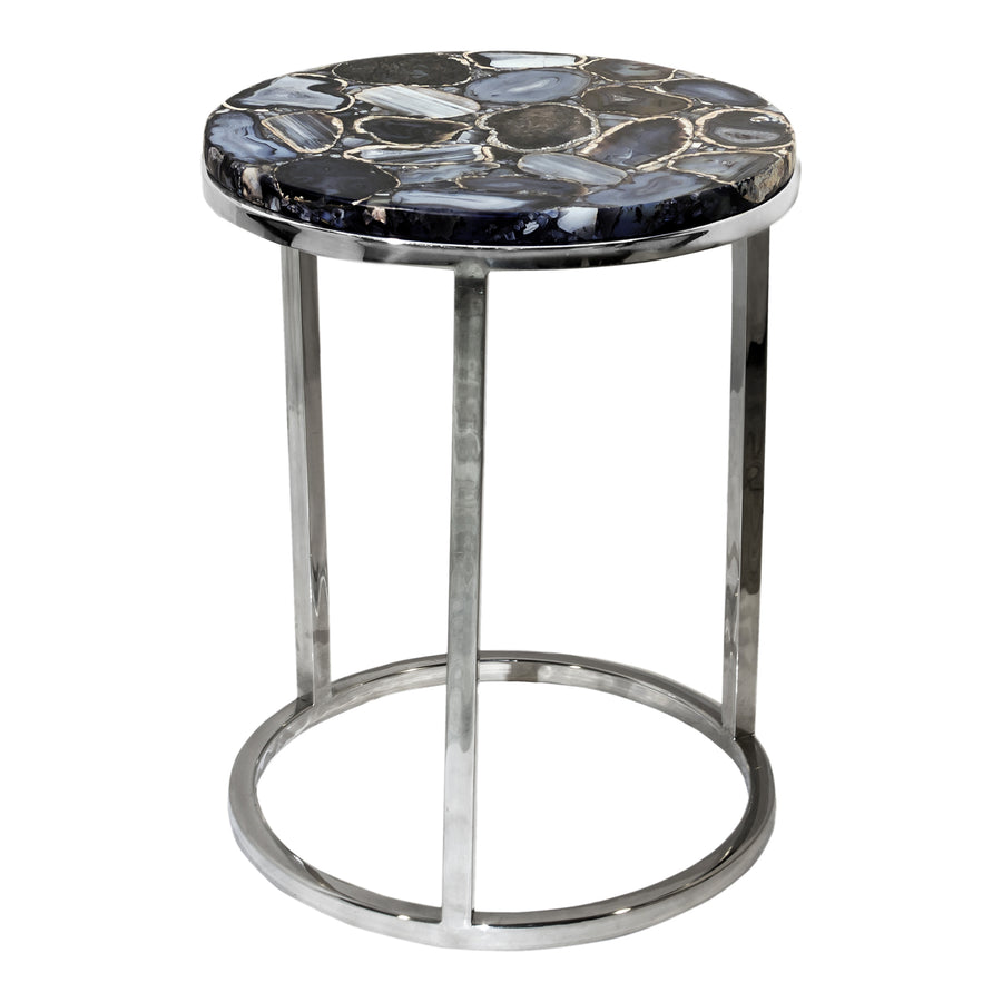 Moe's Home Shimmer Accent Table in Silver (21' x 16' x 16') - PJ-1003-30
