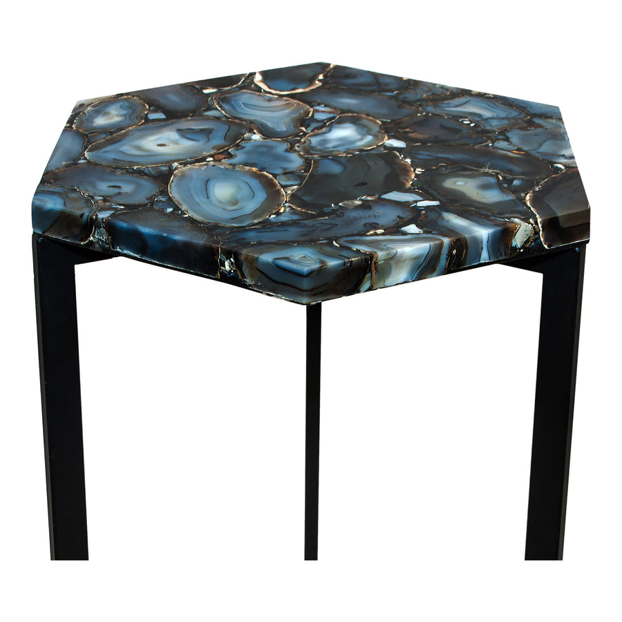 Moe's Home Hexagon Accent Table in Silver (21' x 14' x 16') - PJ-1005-30
