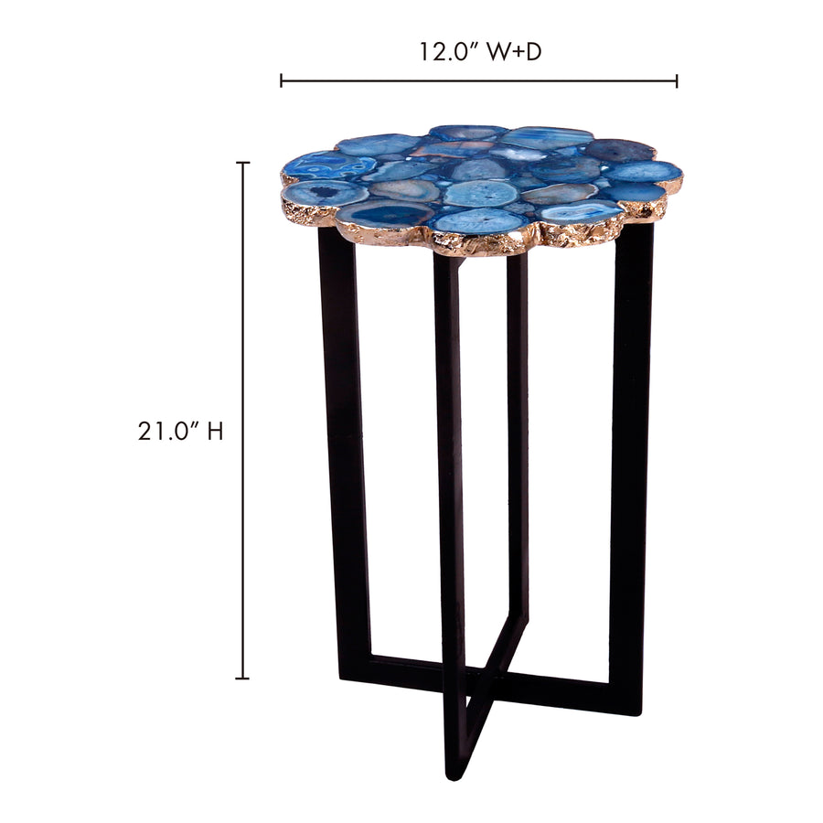 Moe's Home Azul Accent Table in Blue (21' x 12' x 12') - PJ-1011-26