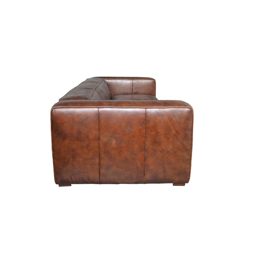 Moe's Home Bolton Sofa in Cappuccino Brown (27.5' x 101' x 44.5') - PK-1008-20