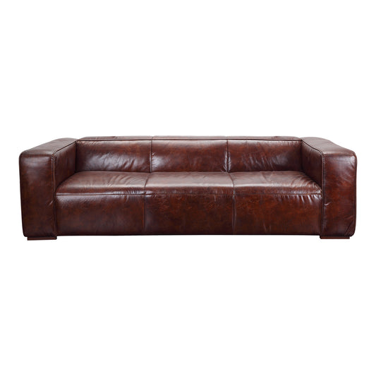 Moe's Home Bolton Sofa in Cappuccino Brown (27.5" x 101" x 44.5") - PK-1008-20