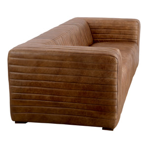 Moe's Home Castle Sofa in Cappuccino Brown (27.5' x 94.5' x 40.5') - PK-1009-14