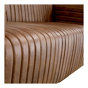 Moe's Home Castle Sofa in Cappuccino Brown (27.5' x 94.5' x 40.5') - PK-1009-14