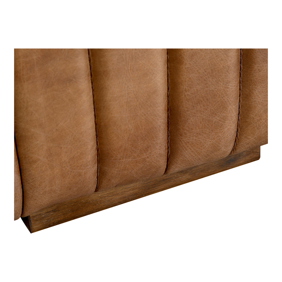 Moe's Home Castle Sofa in Cappuccino Brown (27.5' x 94.5' x 40.5') - PK-1009-14
