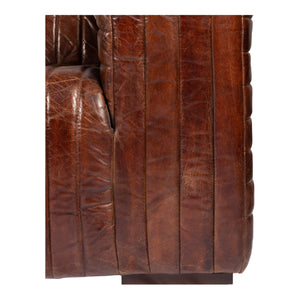 Moe's Home Castle Sofa in Dark Brown (28' x 94.5' x 44.5') - PK-1009-20