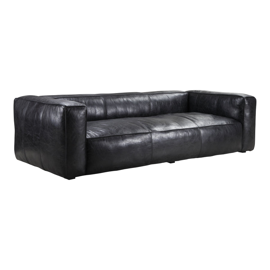 Moe's Home Kirby Sofa in Black (27' x 96.5' x 40') - PK-1032-25