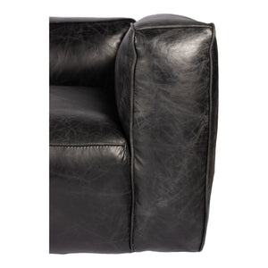 Moe's Home Kirby Sofa in Black (27' x 96.5' x 40') - PK-1032-25