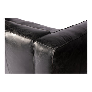 Moe's Home Kirby Sofa in Black (27' x 96.5' x 40') - PK-1032-25