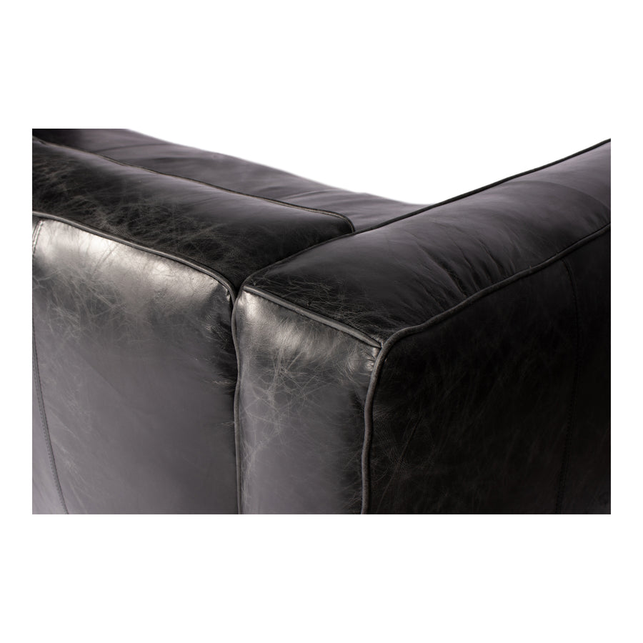 Moe's Home Kirby Sofa in Black (27' x 96.5' x 40') - PK-1032-25