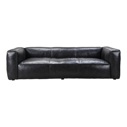 Moe's Home Kirby Sofa in Black (27" x 96.5" x 40") - PK-1032-25