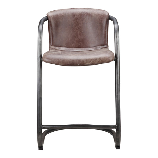 Moe's Home Freeman Counter Stool in Grazed Brown (36" x 22" x 24") - PK-1061-03