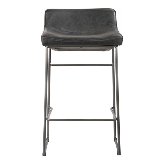 Moe's Home Starlet Counter Stool in Onyx Black (32" x 17" x 20") - PK-1106-02