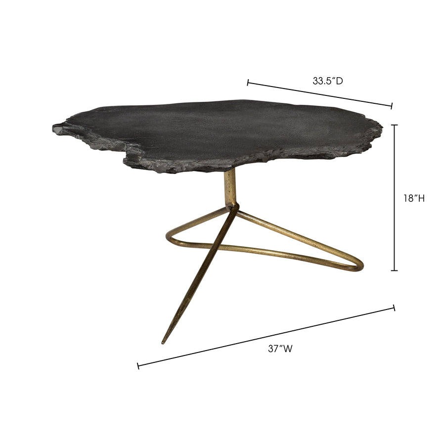 Moe's Home Sheridan Coffee Table in Black (18' x 37' x 33.5') - QJ-1004-24