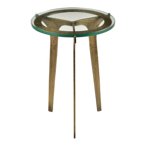 Moe's Home Halvorsen Accent Table in Brass (21' x 17' x 17') - QJ-1009-43