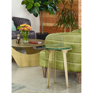 Moe's Home Halvorsen Accent Table in Brass (21' x 17' x 17') - QJ-1009-43