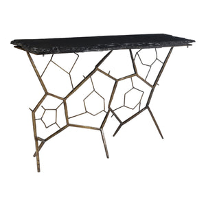 Moe's Home Nate Console Table in Grey (30.5' x 51' x 16') - QJ-1010-25