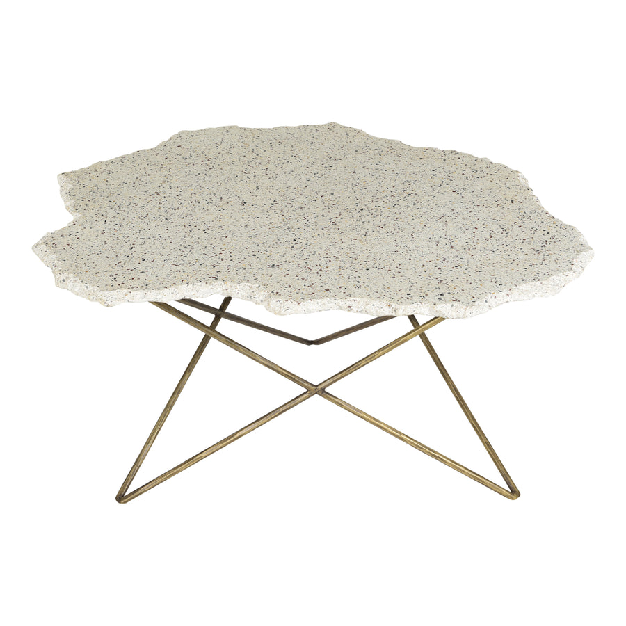 Moe's Home Positano Coffee Table in White (16.5' x 37' x 33') - QJ-1015-18