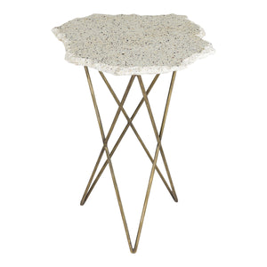 Moe's Home Positano End Table in White (24' x 19.5' x 19.5') - QJ-1016-18