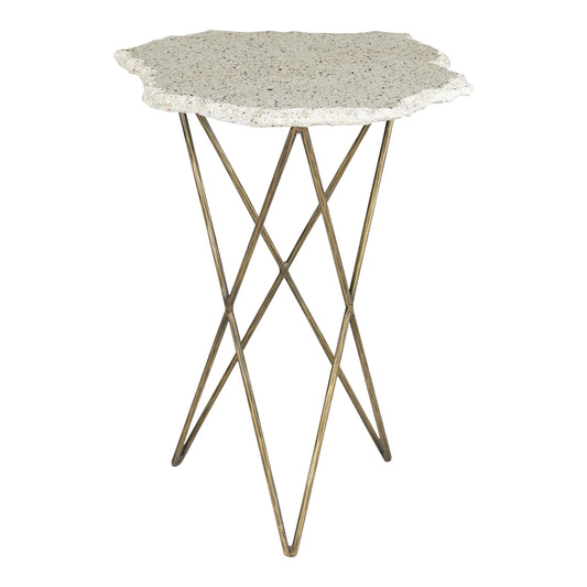 Moe's Home Positano End Table in White (24" x 19.5" x 19.5") - QJ-1016-18