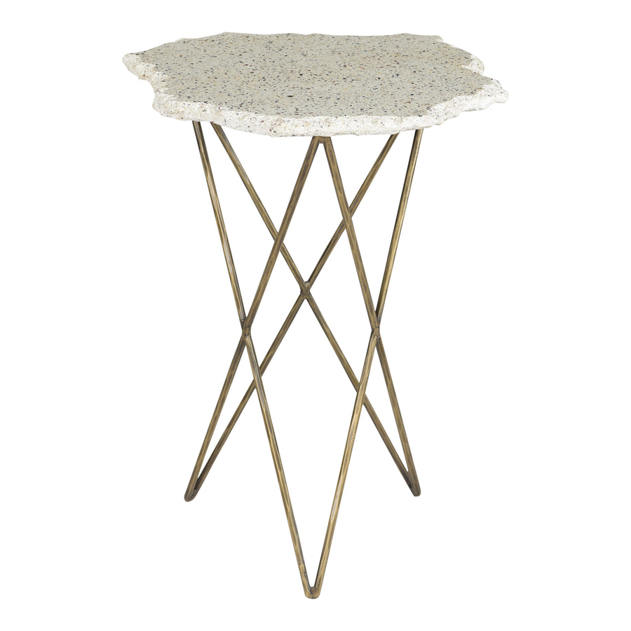 Moe's Home Positano End Table in White (24' x 19.5' x 19.5') - QJ-1016-18