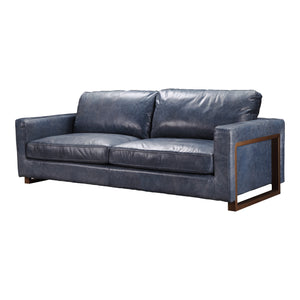 Moe's Home Nikoly Sofa in Blue (32.5' x 85.5' x 35.5') - QN-1017-46