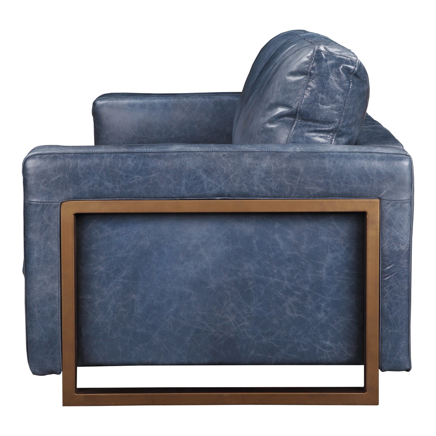 Moe's Home Nikoly Sofa in Blue (32.5' x 85.5' x 35.5') - QN-1017-46