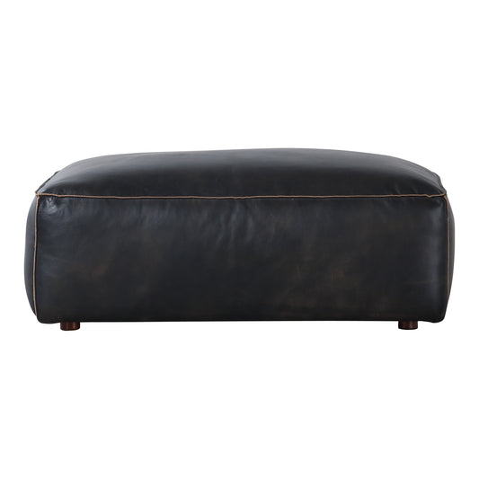 Moe's Home Luxe Sectional in Antique Black (17.7" x 41" x 30") - QN-1020-01