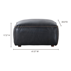 Moe's Home Luxe Sectional in Antique Black (17.7' x 41' x 30') - QN-1020-01