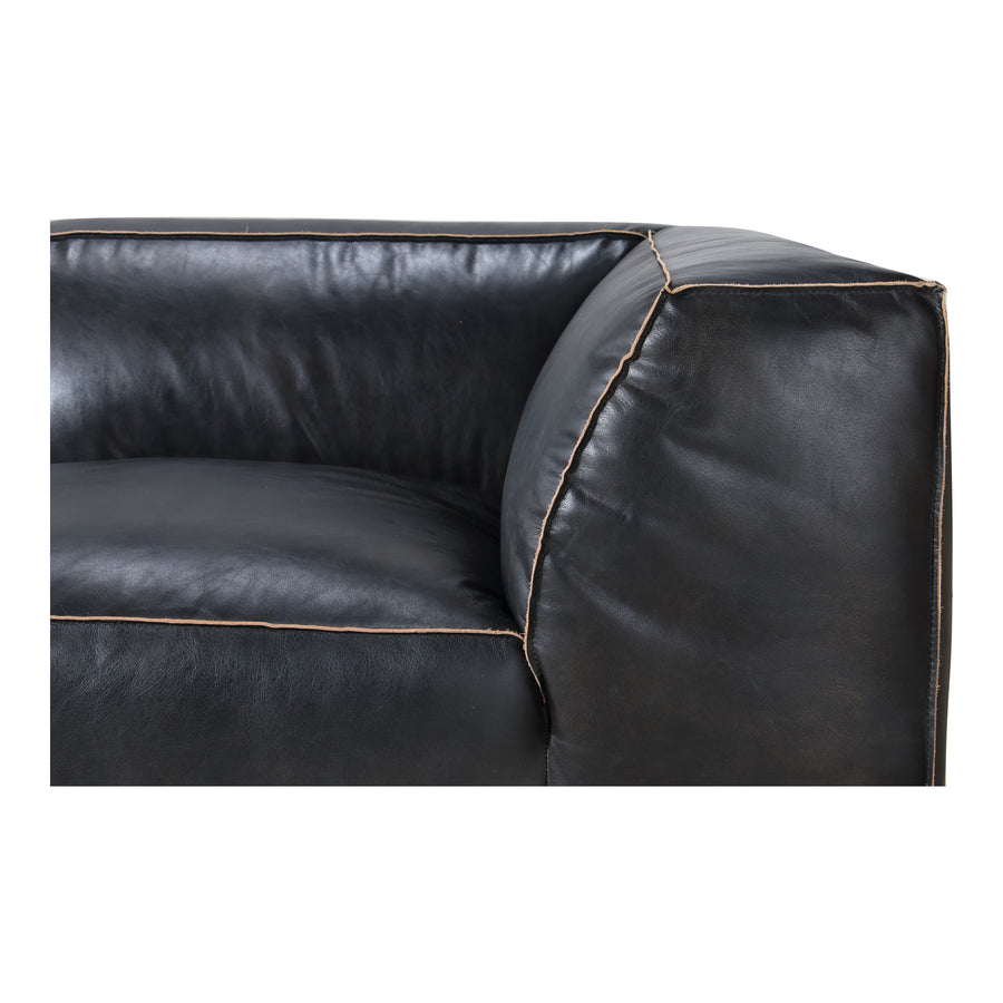 Moe's Home Luxe Sectional in Antique Black (26' x 41' x 41') - QN-1021-01