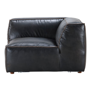 Moe's Home Luxe Sectional in Antique Black (26' x 41' x 41') - QN-1021-01