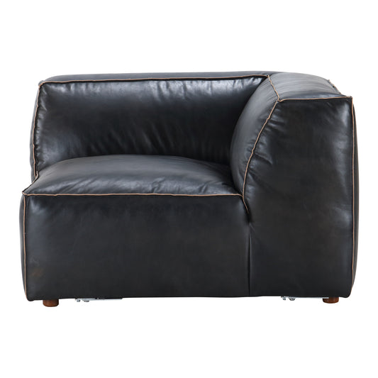 Moe's Home Luxe Sectional in Antique Black (26" x 41" x 41") - QN-1021-01