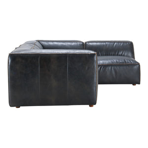 Moe's Home Luxe Sectional in Antique Black (26' x 114' x 82') - QN-1022-01