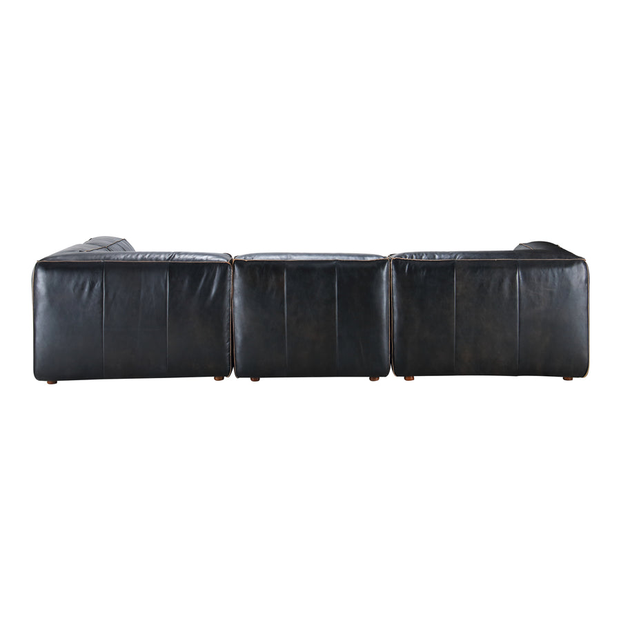 Moe's Home Luxe Sectional in Antique Black (26' x 114' x 82') - QN-1022-01