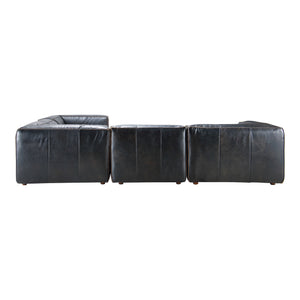 Moe's Home Luxe Sectional in Antique Black (26' x 114' x 114') - QN-1025-01