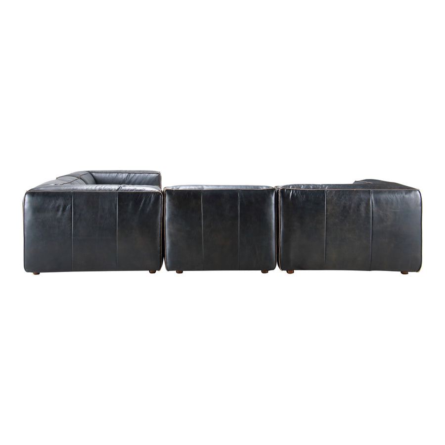 Moe's Home Luxe Sectional in Antique Black (26' x 114' x 114') - QN-1025-01