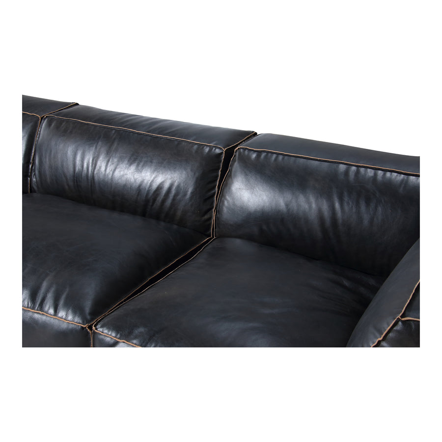 Moe's Home Luxe Sectional in Antique Black (26' x 114' x 114') - QN-1025-01